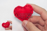 Cách làm trái tim nhồi bông