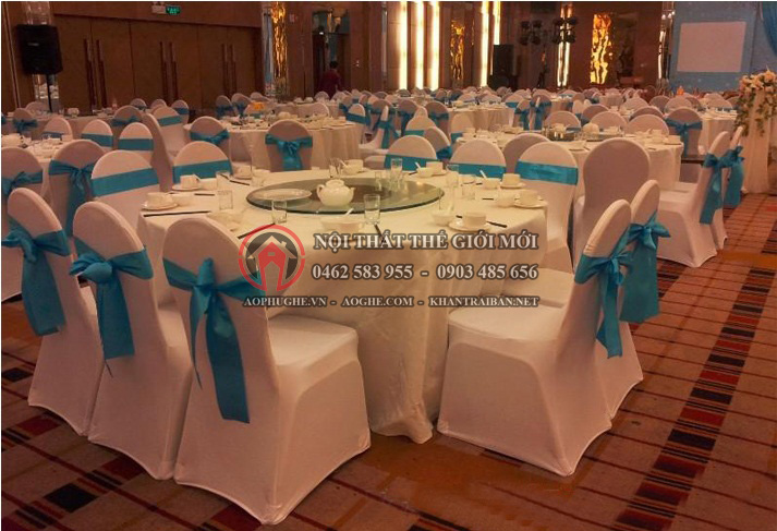 May áo bọc ghế đẹp - Áo bọc ghế tiệc cưới giá rẻ