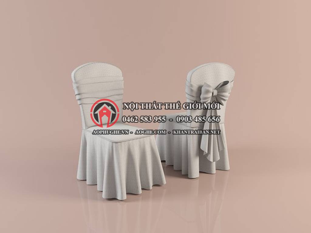 May Áo váy phủ ghế nhà hàng khách sạn