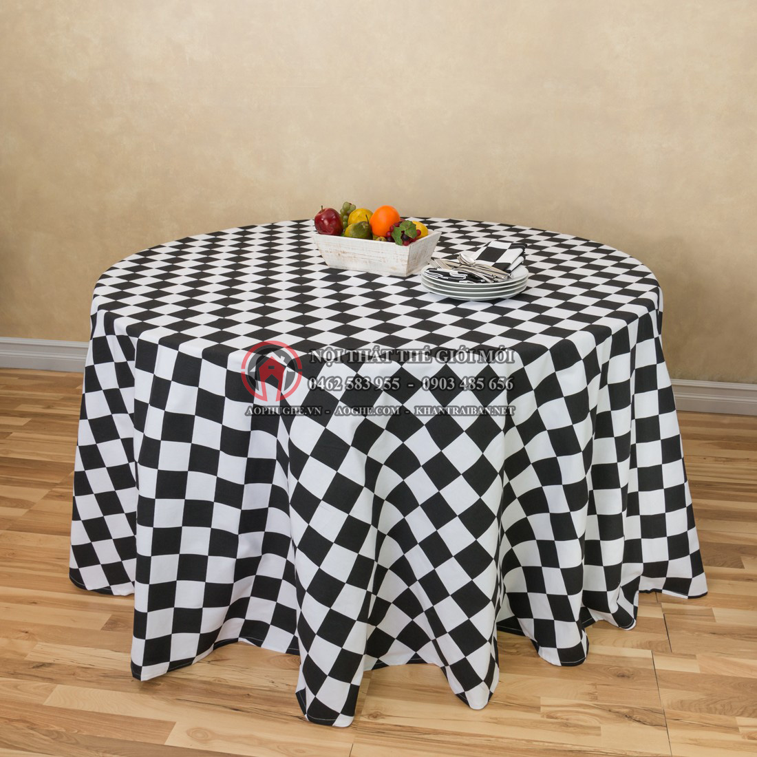 May khăn bàn tiệc cưới