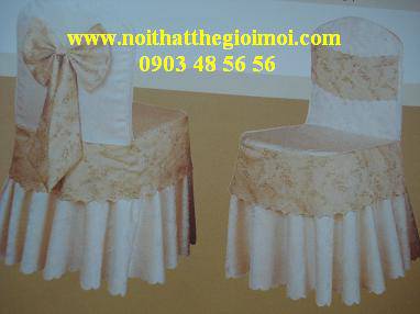 đại chỉ may nơ áo trùm ghế đẹp