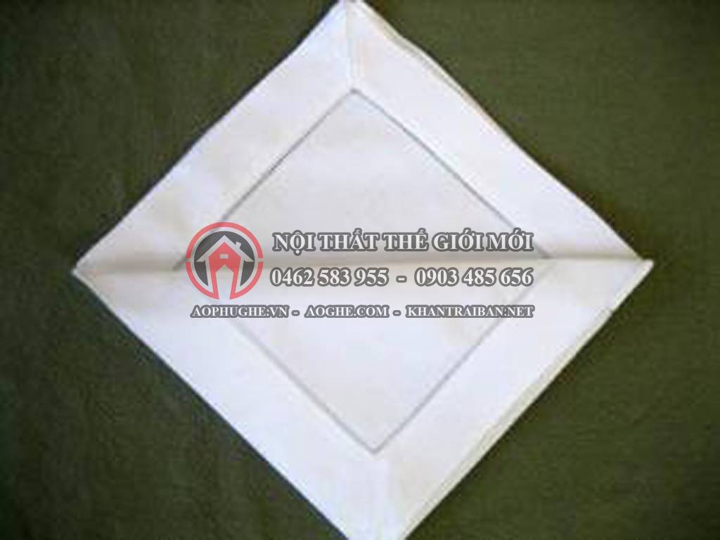 hướng dẫn gấp khăn ăn 5