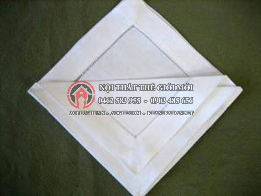 hướng dẫn gấp khăn ăn 6