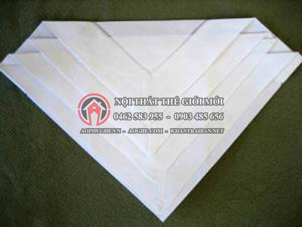 hướng dẫn gấp khăn ăn 8