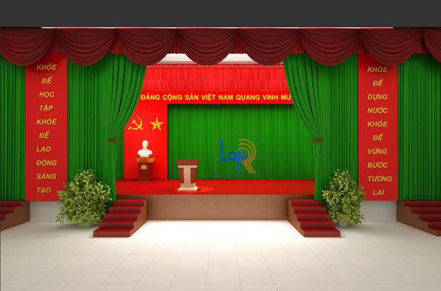 Phông hội trường cho hội nghị năm mới -1